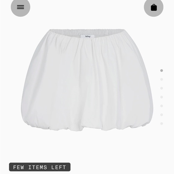 Khy Poplin Bubble Mini Skirt - Picture 4 of 4